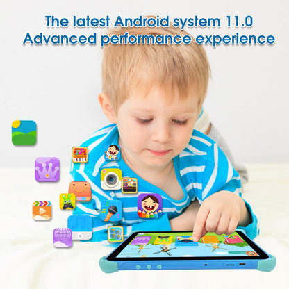 10.1 Inch Kids Tablet Android 11 Tablet for Kids 2GB 32GB Toddler Tablet APP Preinstalled & Parent Control Kids Education Children Tablet with WiFi, Dual Camera, Netflix, YouTube, Google Play Store