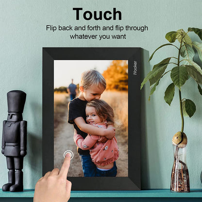 iYooker Digital Photo Frame, 10.1 Inch WiFi Digital Picture Frame with 1280x800 IPS HD Touch Screen, 32GB Storage Auto-Rotate Wall Mountable Easy Share Photos or Videos via Frameo App from Anywhere