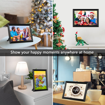 FRAMEO Digital Photo Frame 10.1 inch WiFi Digital Picture Frame 1280X800 IPS Touch Screen 16GB Storage Auto-Rotate Wall-Mountable Easy Setup to Share Photos & Videos via Frameo App from Anywhere