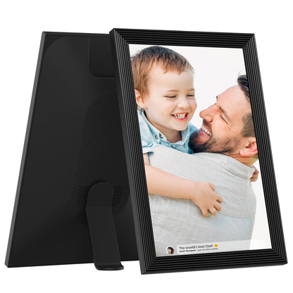 FRAMEO 10.1 Inch Smart WiFi Digital Photo Frame 1280x800 IPS LCD Touch Screen, Auto-Rotate Portrait and Landscape, Built in 16GB Memory, Share Moments Instantly via Frameo App from Anywhere